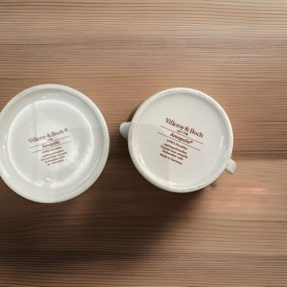 Villeroy & Boch Amapola Handled Creamer & Sugar Set - Picture 4 of 5